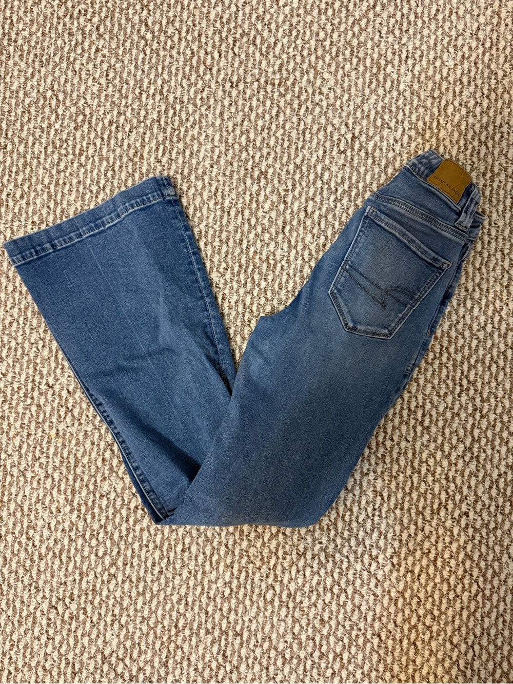 American Eagle Outfitters Women's Boot Cut Jeans - Mid Blue Wash